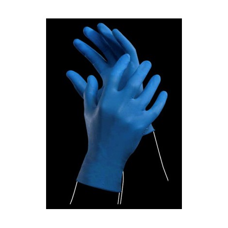 guanti nitrile blu