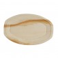 PIATTO OVALE IN FOGLIA DI PALMA 37X23CM. 25PZ.