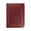 Portaconto-rendiresto 17x22,8x2 Cm Bordeaux Pelle