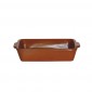 VASSOI RETTANG. TERRACOTTA 500ML 18X13,2X4CM