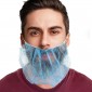 COPRIBARBA CON ELASTICI IN TNT PZ.100