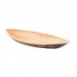 PIATTO CANOA IN FOGLIA DI PALMA 30X13X2,5CM. PZ.25