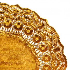 Pizzo Rotondo Diam.37cm 100pz. Oro 1ct.x4cf.