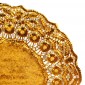 PIZZO ROTONDO DIAM.37CM 100PZ. ORO 1CT.X4CF.