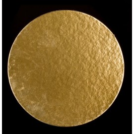 Vassoi Cartone Tondo Oro/nero 28 Kg.10