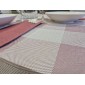 TOVAGLIA 100X100 QUADRO CREAM BORDEAUX