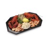 Vassoi Catering 45x30x2,5 Cm Nero Rpet Pz.10