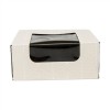 Contenitori Sushi 10x10x4cm Bianco/nero Pz.50