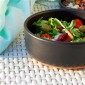 CIOTOLA TERRACOTTA PER INSALATA NERA 812ML Ø17X5CM