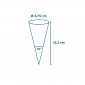 CONI GELATO Ø 3,75X15,2CM BIANCO PZ.500
